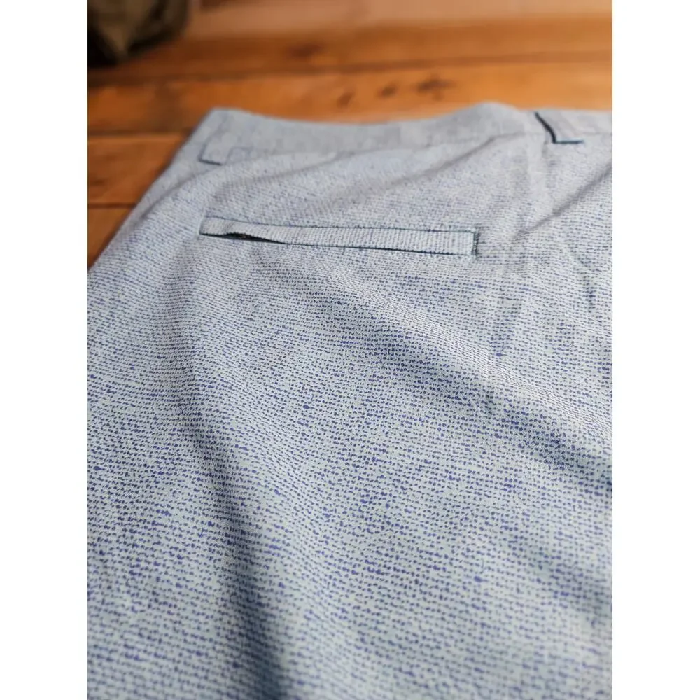 Peter Millar Mens Golf Shorts Blue Size 42